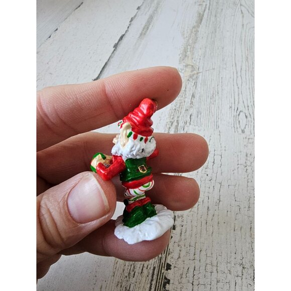 Enesco accordion elf North Pole village mini pewter figurine zimnicki 1989 - Picture 3 of 8